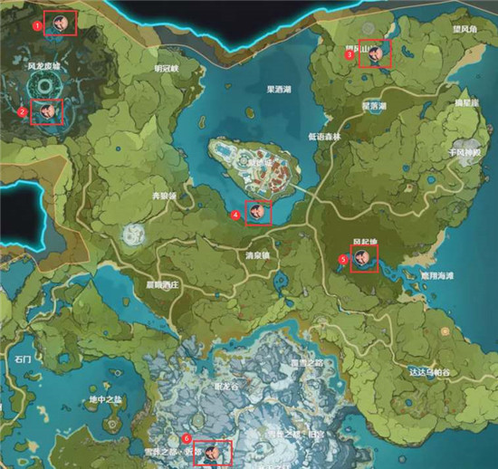 原神花鳉去哪里钓 原神花鳉位置汇总