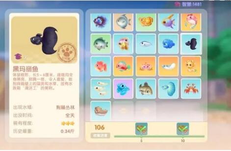 摩尔庄园黑玛丽鱼怎么钓 黑玛丽鱼出现时间位置介绍