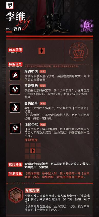 无期迷途李维怎么培养 无期迷途李维培养指南