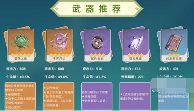 原神白术武器怎么选 原神白术武器推荐攻略